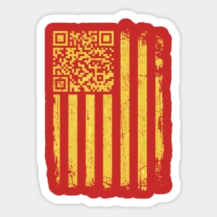 QR President Trump Dance Code Trump 45 47 Sticker